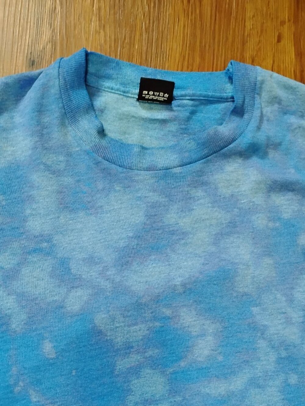 Vintage Screen Stars Reverse Tie Dye T-Shirt Blue